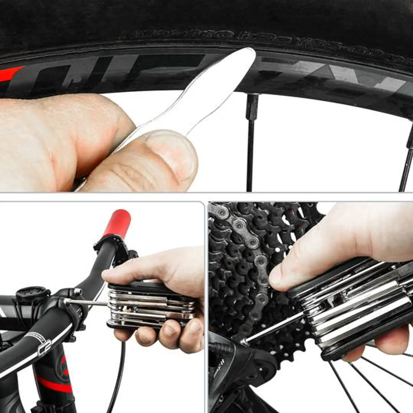 Kit de ferramentas para bicicletas com bolsa 4