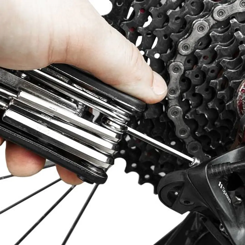 Kit de ferramentas para bicicletas com bolsa 9