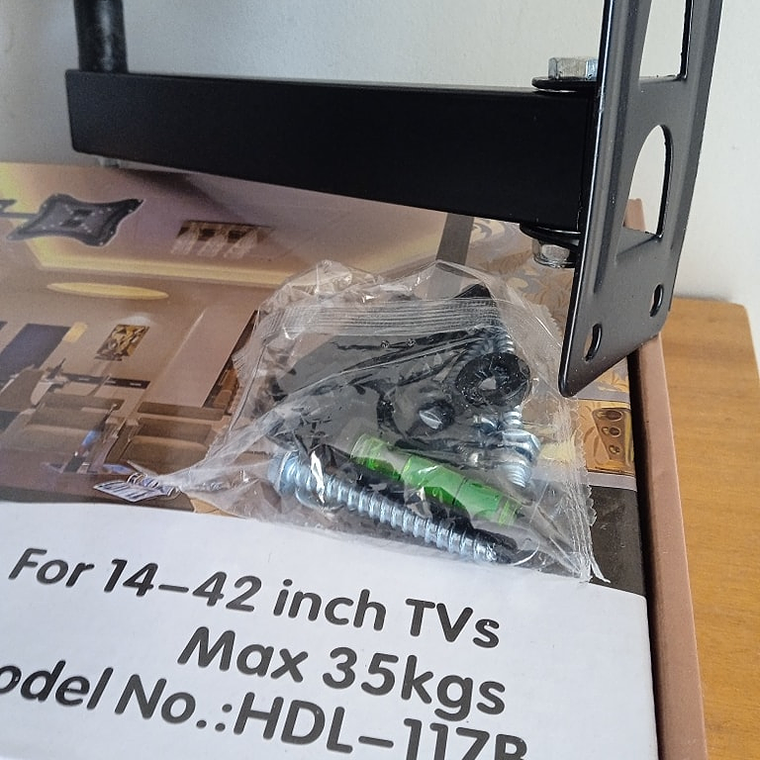 Suporte para TV articulado 14 a 42cm polegadas Max 35kg 3