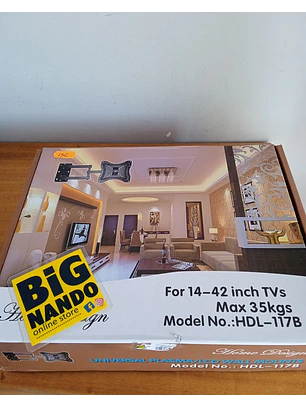 Suporte para TV articulado 14 a 42cm polegadas Max 35kg
