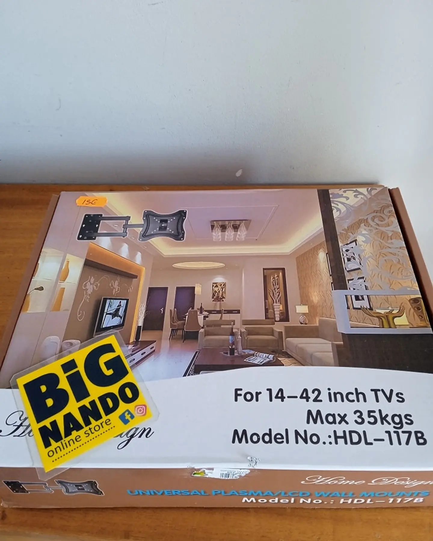 Suporte para TV articulado 14 a 42cm polegadas Max 35kg 2
