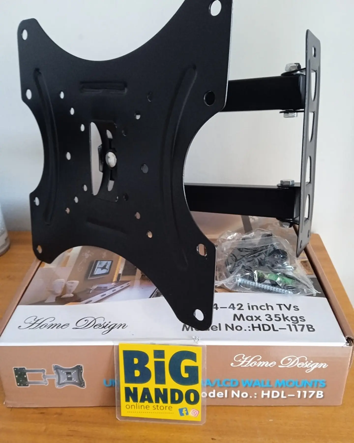 Suporte para TV articulado 14 a 42cm polegadas Max 35kg 1