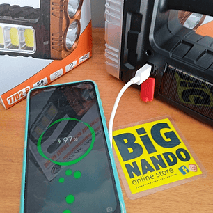 Lanterna de 8 lâmpadas led, carregar a energia solar ou USB