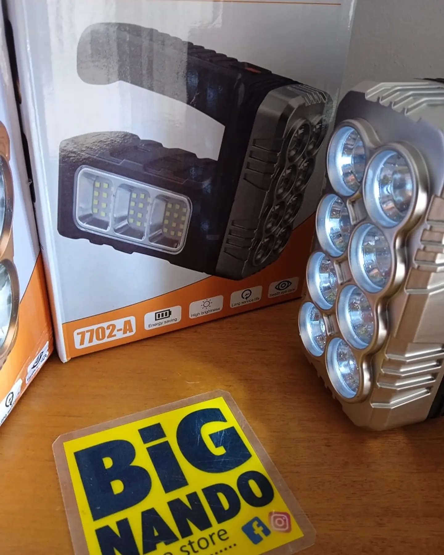 Lanterna de 8 lâmpadas led, carregar a energia solar ou USB 5