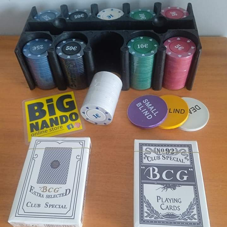 Jogo de pôquer profissional com 200 fichas 3