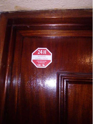 Autocolante de Aviso de Alarme