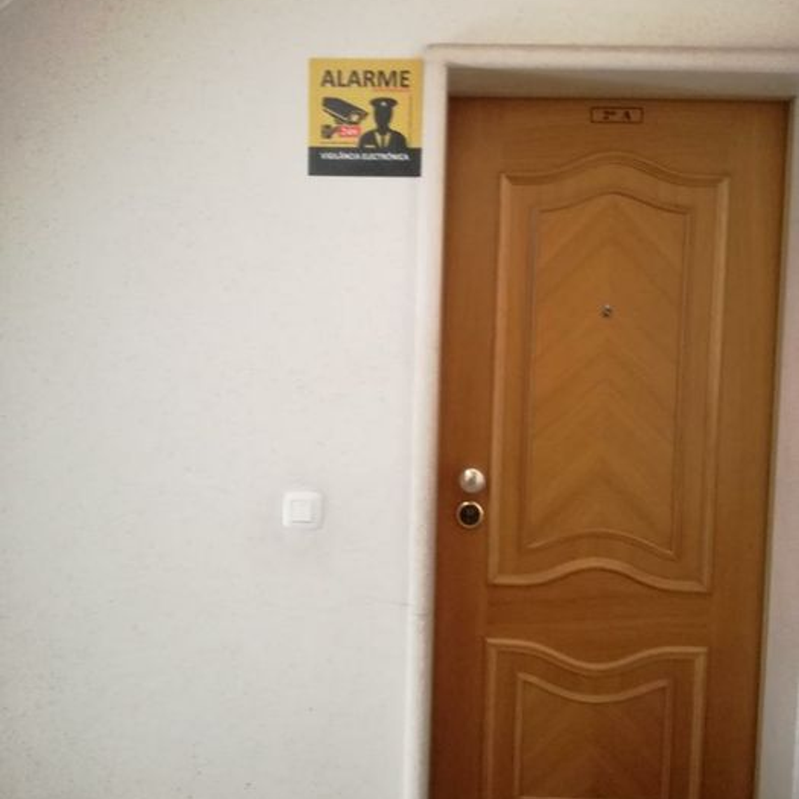 Placas de aviso de alarme em PVC 6