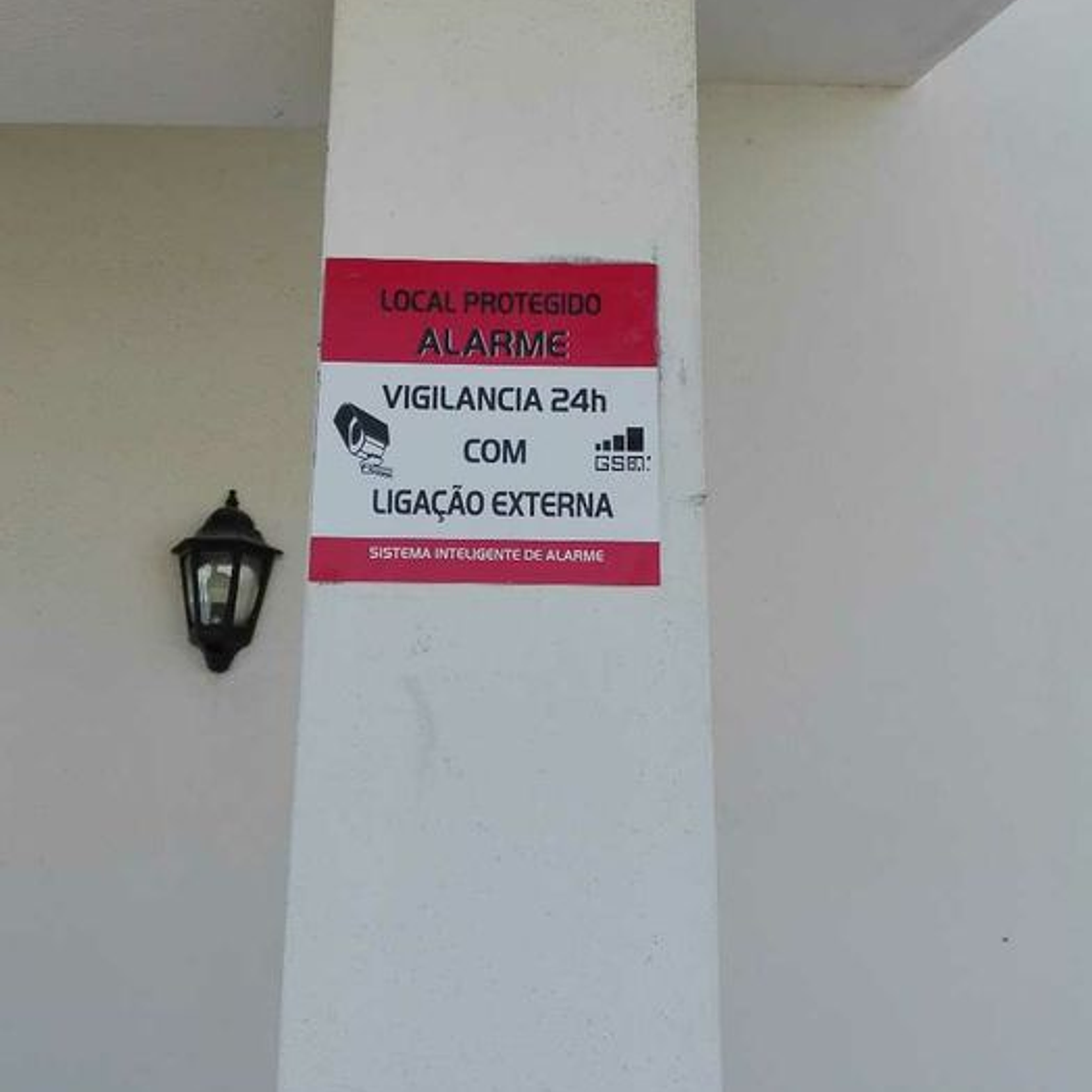 Placas de aviso de alarme em PVC 3
