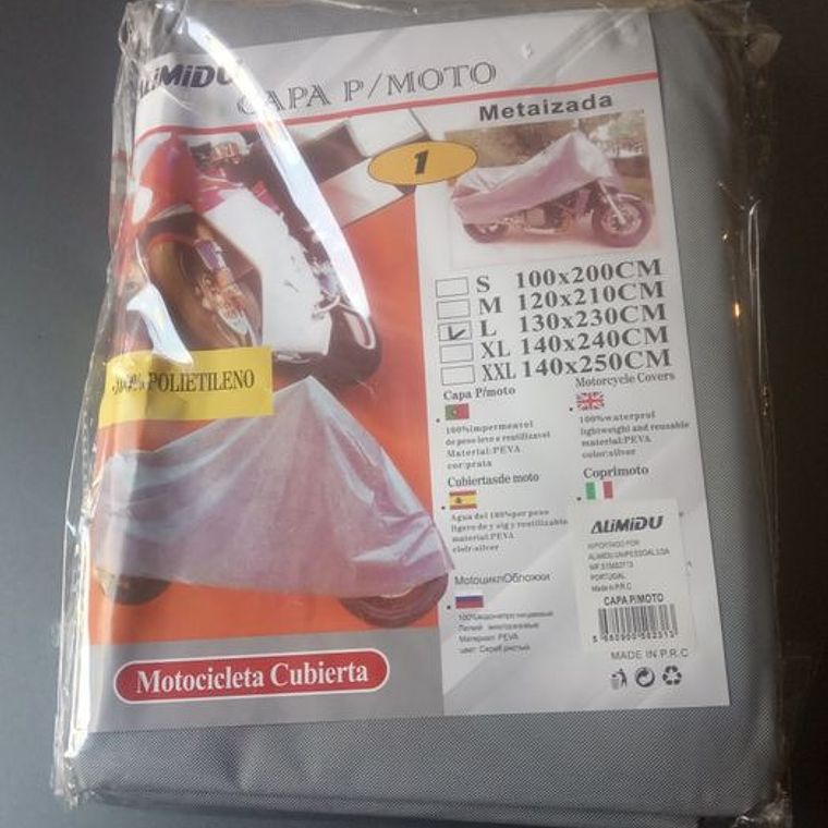 Cobertura para motas ou bicicletas 2,3 x 1,3 m 1