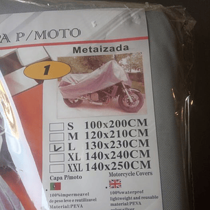 Cobertura para motas ou bicicletas 2,3 x 1,3 m