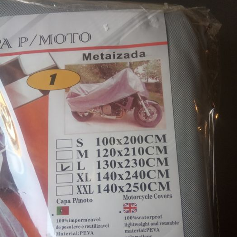 Cobertura para motas ou bicicletas 2,3 x 1,3 m 2