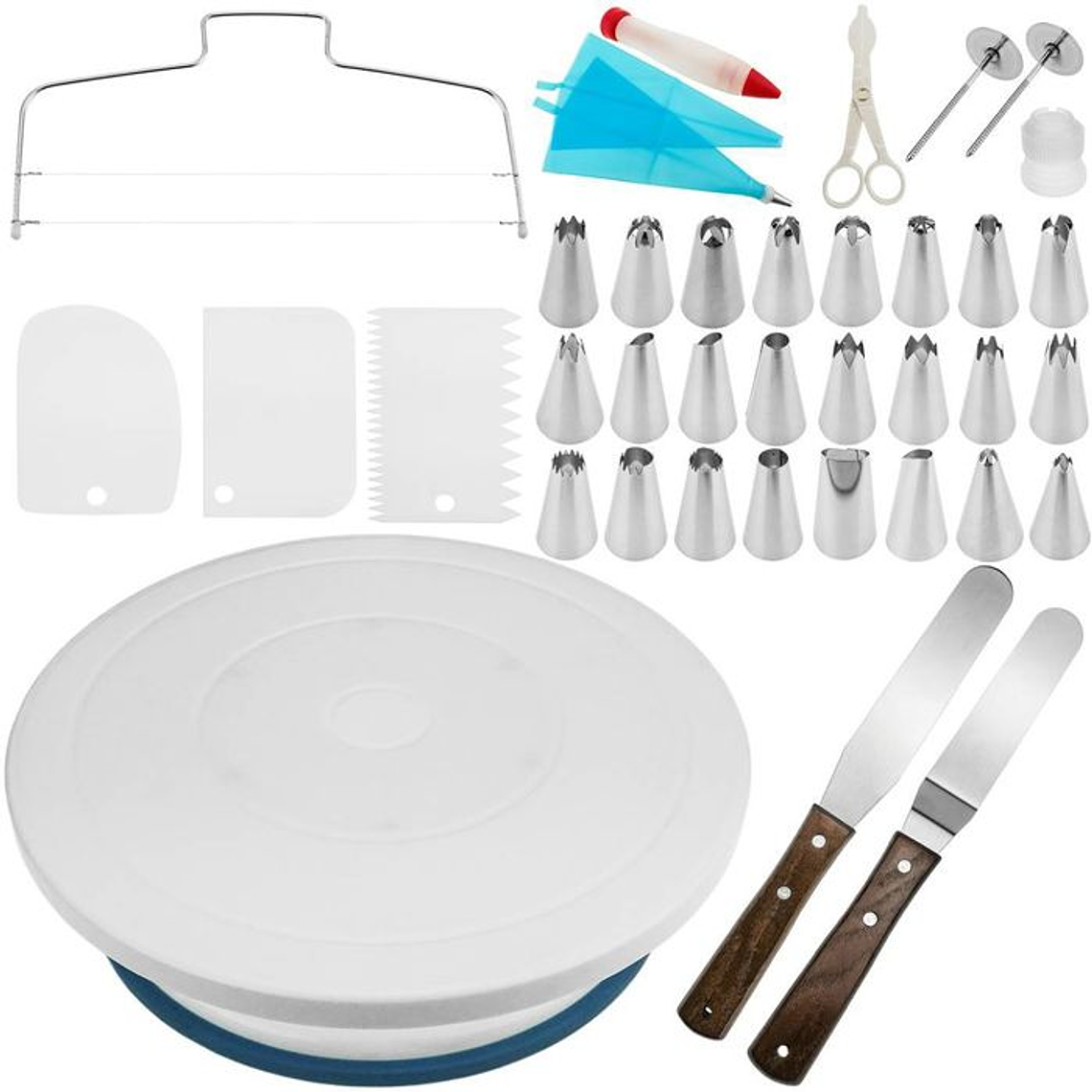 Base rotativa para bolos de 28 cm profissional com p/ giratória 1