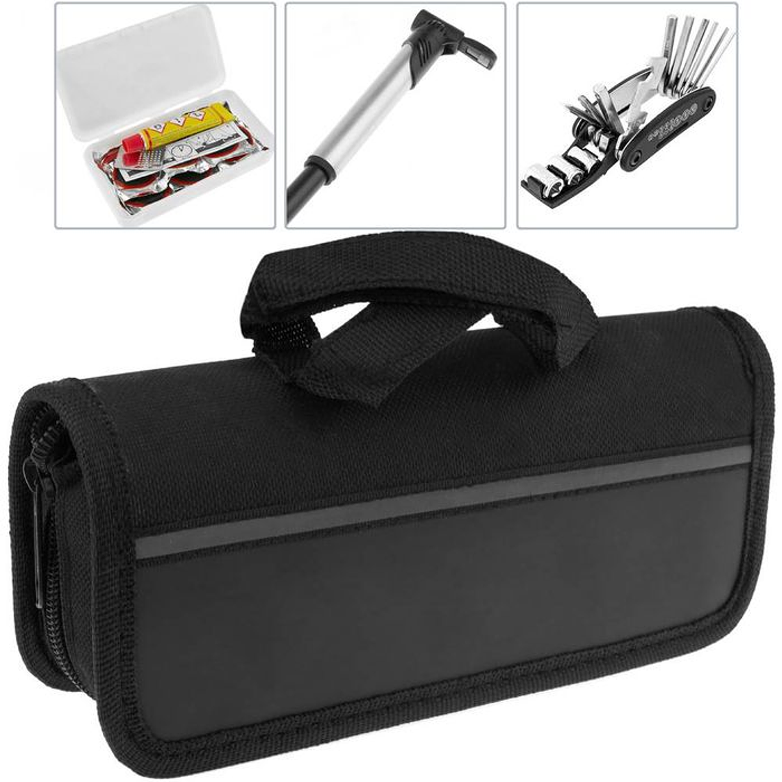 Mala de ferramentas de bicicleta multifuncional 6