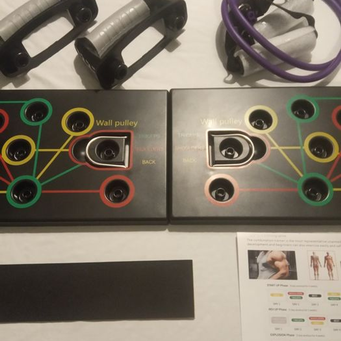 Placa de treinamento dobrável para exercícios musculares ​​14 em 1 4