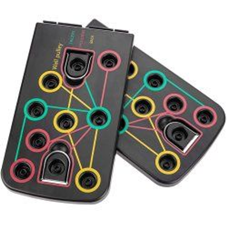 Placa de treinamento dobrável para exercícios musculares ​​14 em 1 8