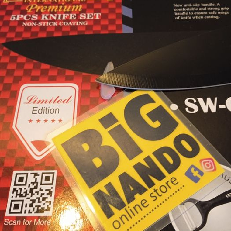 facas Swiss Line com 5 peças + oferta 6