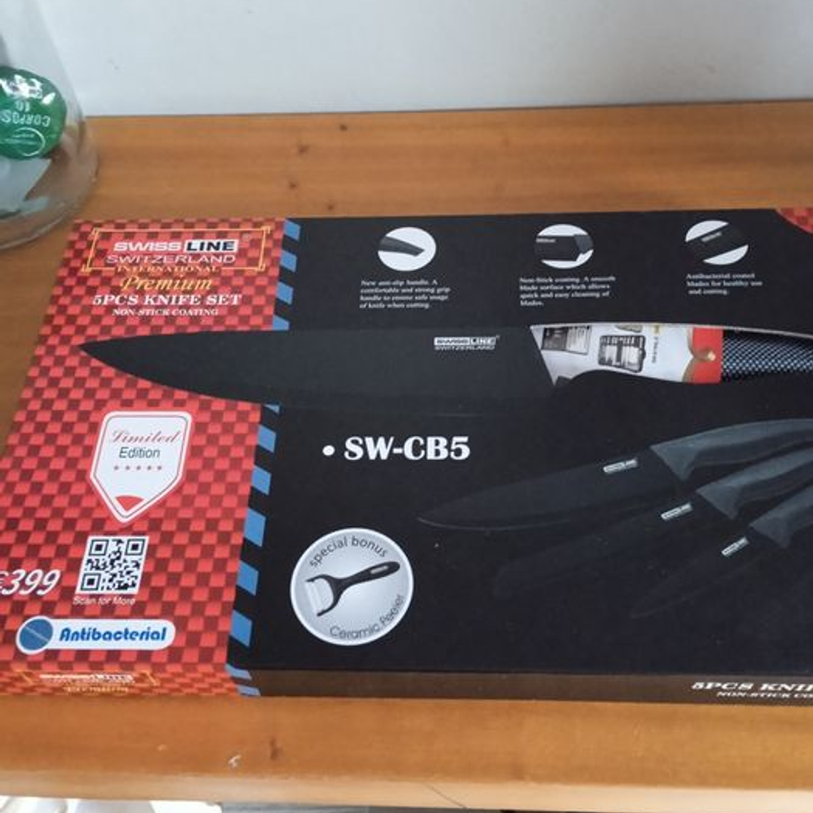 facas Swiss Line com 5 peças + oferta 8