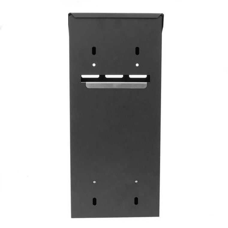 Cinzeiro de parede para exterior de metal preto 147 x 60 x 324 mm 3