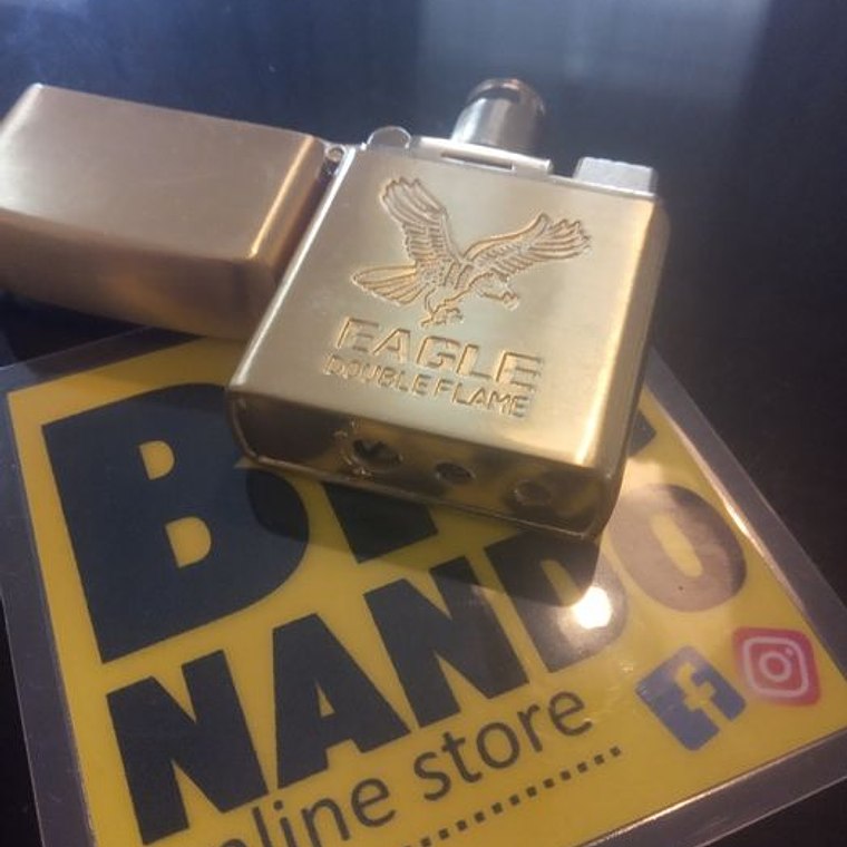 Isqueiros Gold a prova de vento com bolsa 5