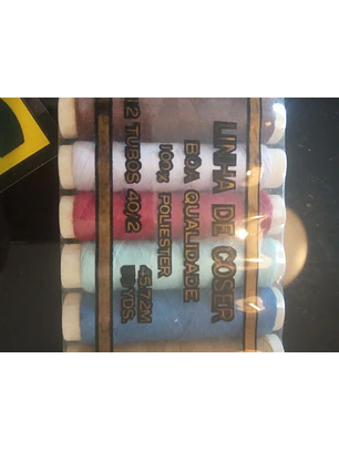 Linhas de cozer, 12 cores