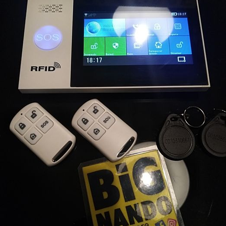 Alarme GSM com ecrã táctil, em português 2