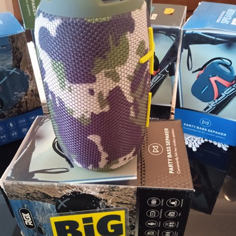 Coluna s/fios resistente a salpicos de água, C/rádio 6