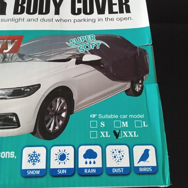 Capa proteção para carro ou carrinha M/L/XL ou XXL 2