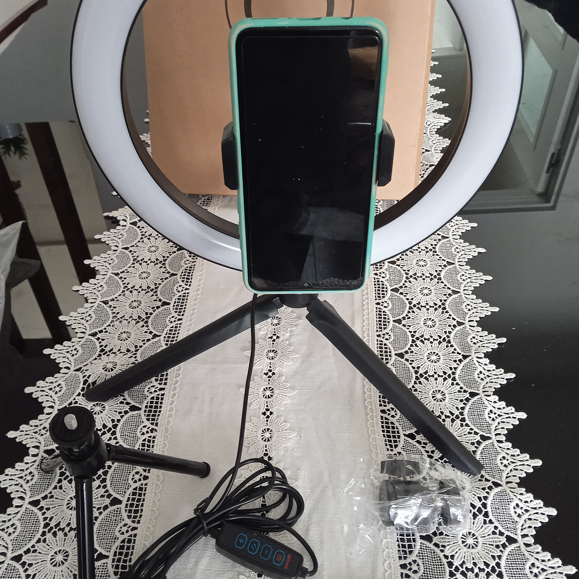 Ring Light Anel 26 cm e Tripé 14 cm Para directo ou influencier 1
