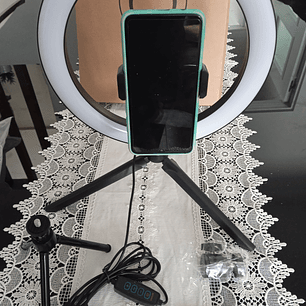 Ring Light Anel 26 cm e Tripé 14 cm Para directo ou influencier