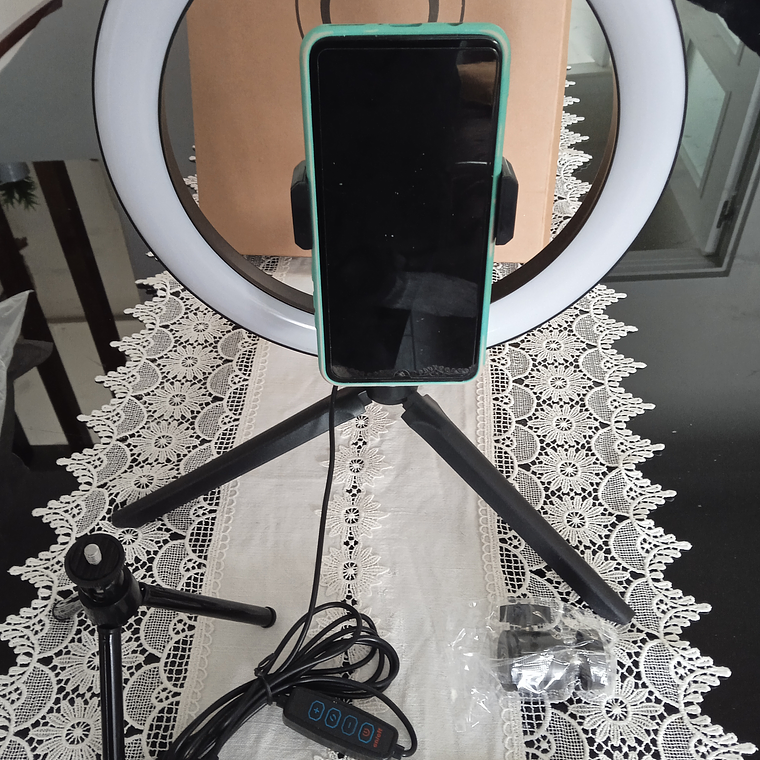Ring Light Anel 26 cm e Tripé 14 cm Para directo ou influencier 1