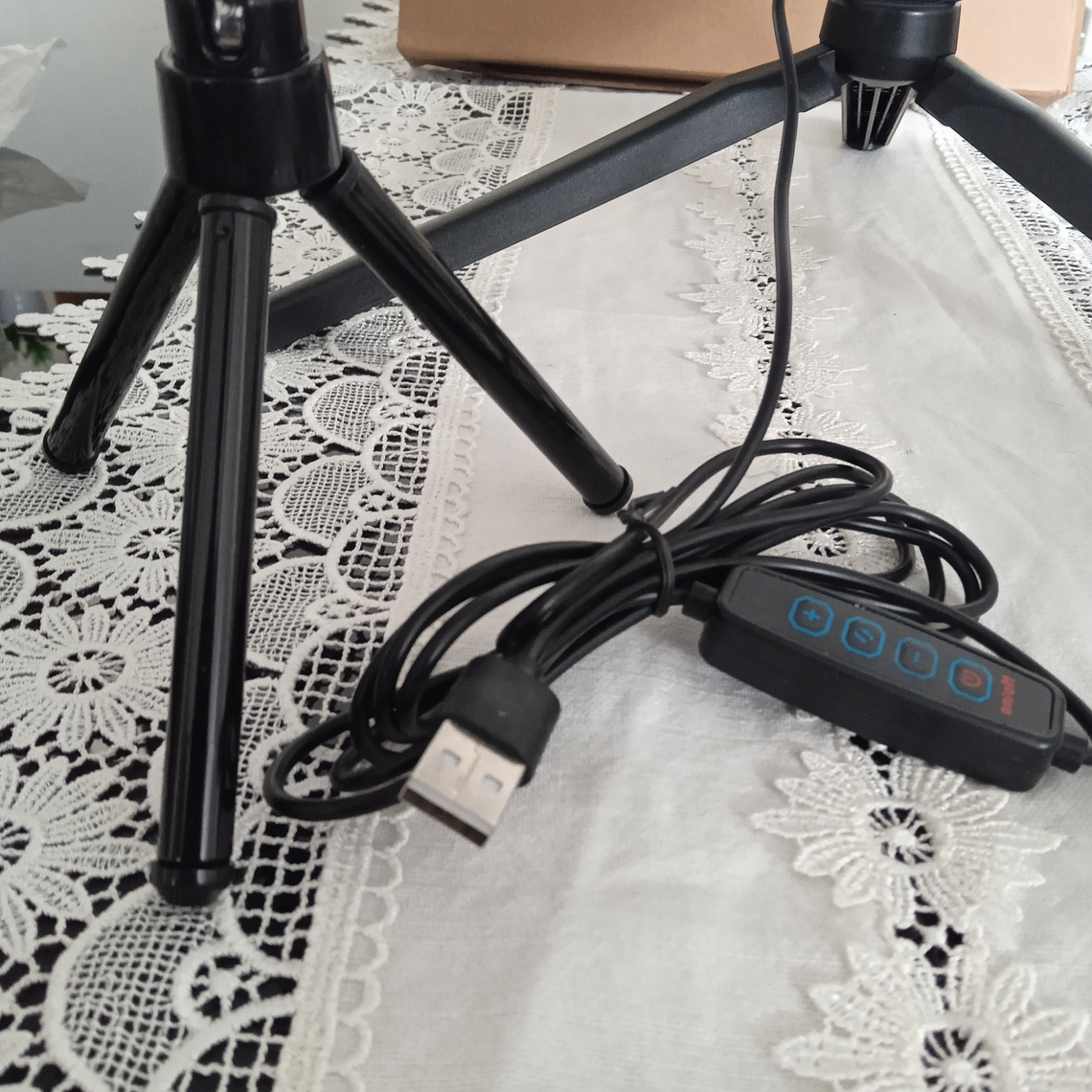 Ring Light Anel 26 cm e Tripé 14 cm Para directo ou influencier 2