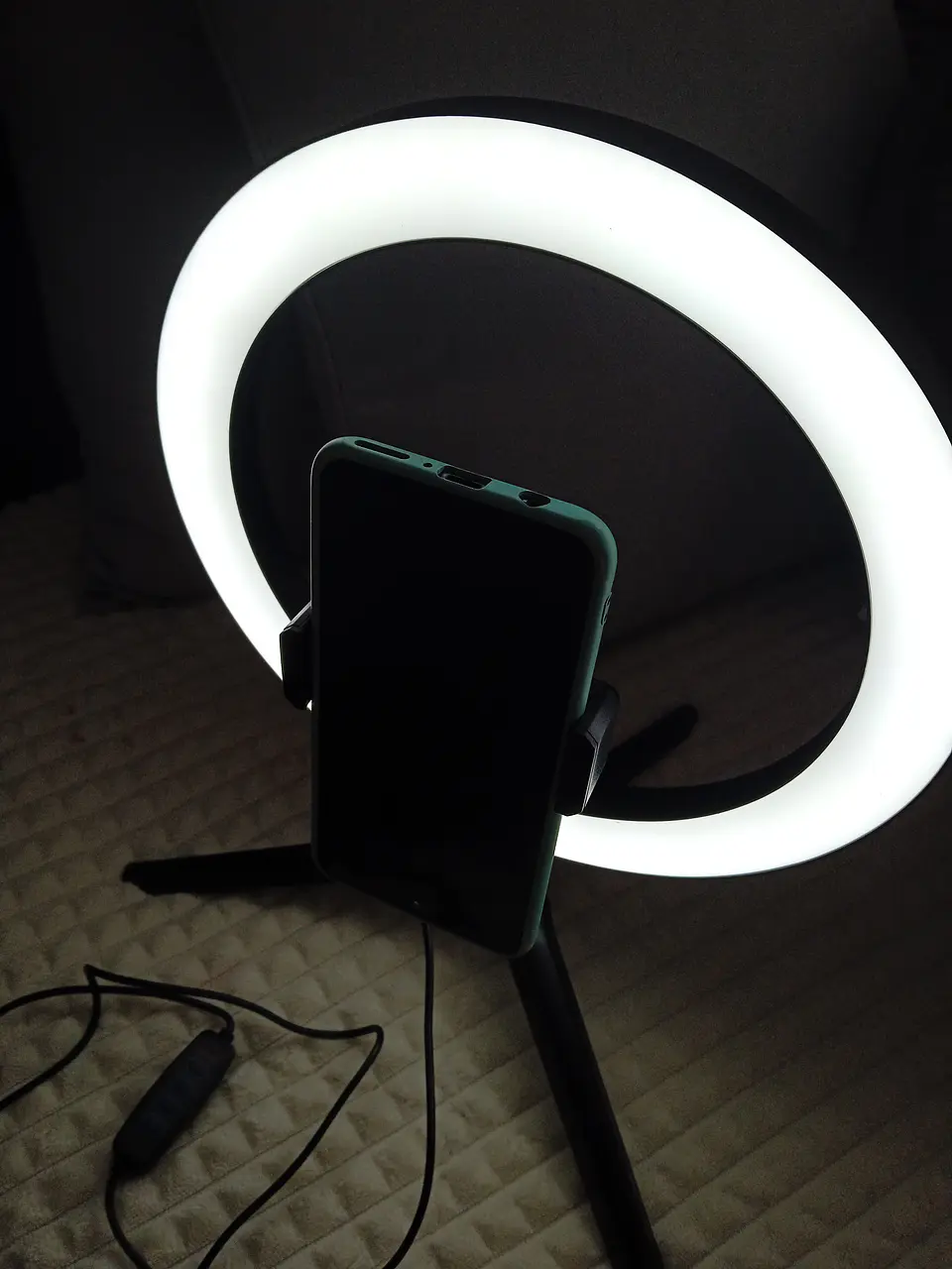 Ring Light Anel 26 cm e Tripé 14 cm Para directo ou influencier 8