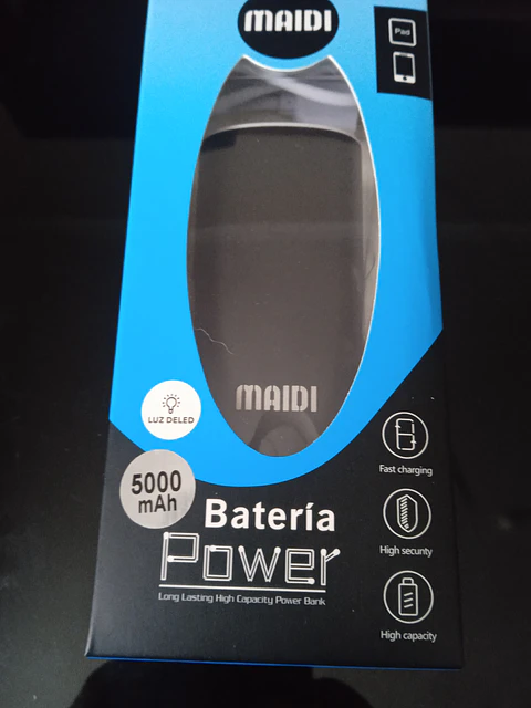 Power Bank de 5000 mAh com - Várias Cores