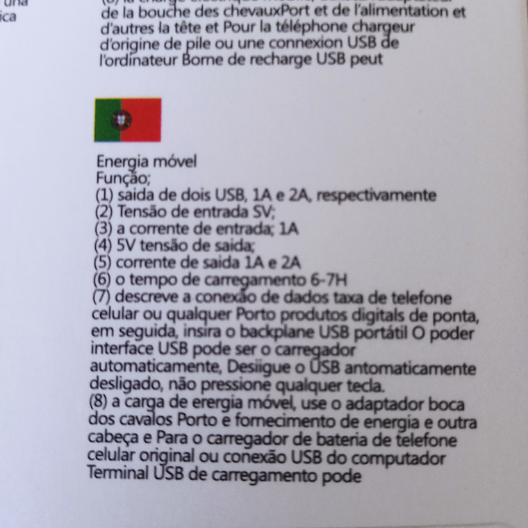 Power Bank de 5000 mAh com - Várias Cores 8