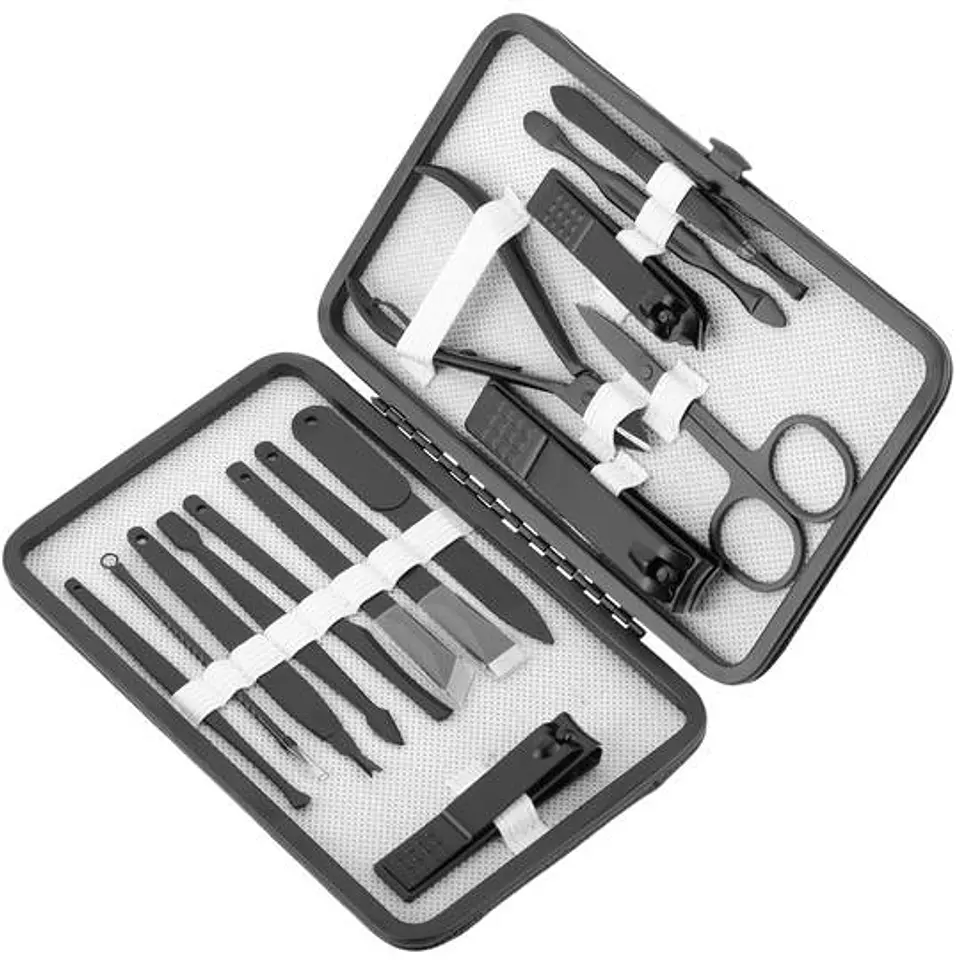 Conjunto profissional de manicure e pedicure 15pcs 1