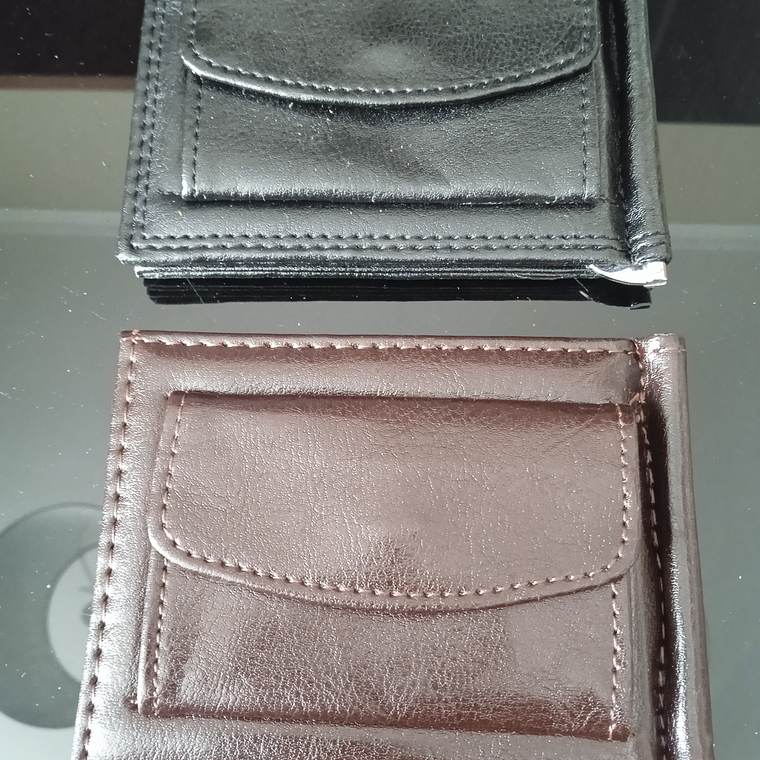 Porta cartões RFDI com porta notas e moedas 8