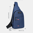 Mochila prática azul 3