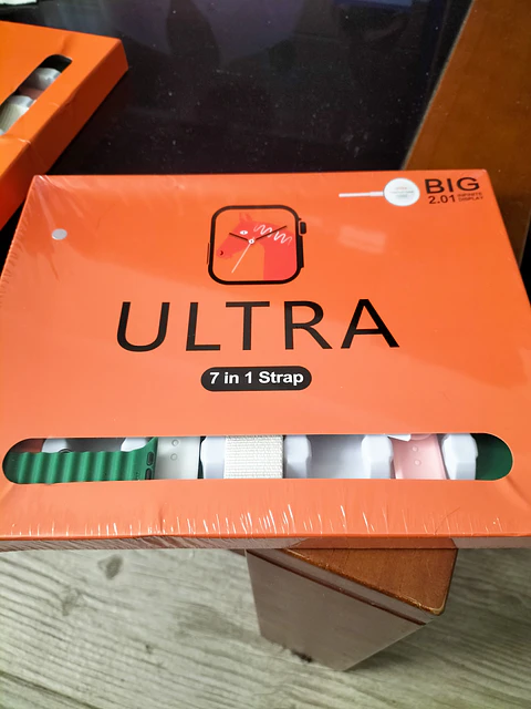 Smartwatch ultra com 7 braceletes