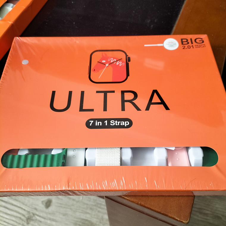 Smartwatch ultra com 7 braceletes 1