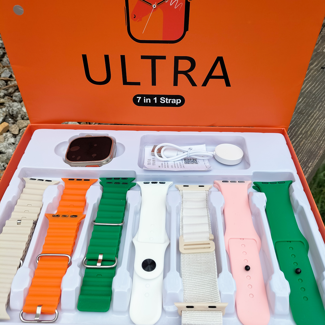 Smartwatch ultra com 7 braceletes 2
