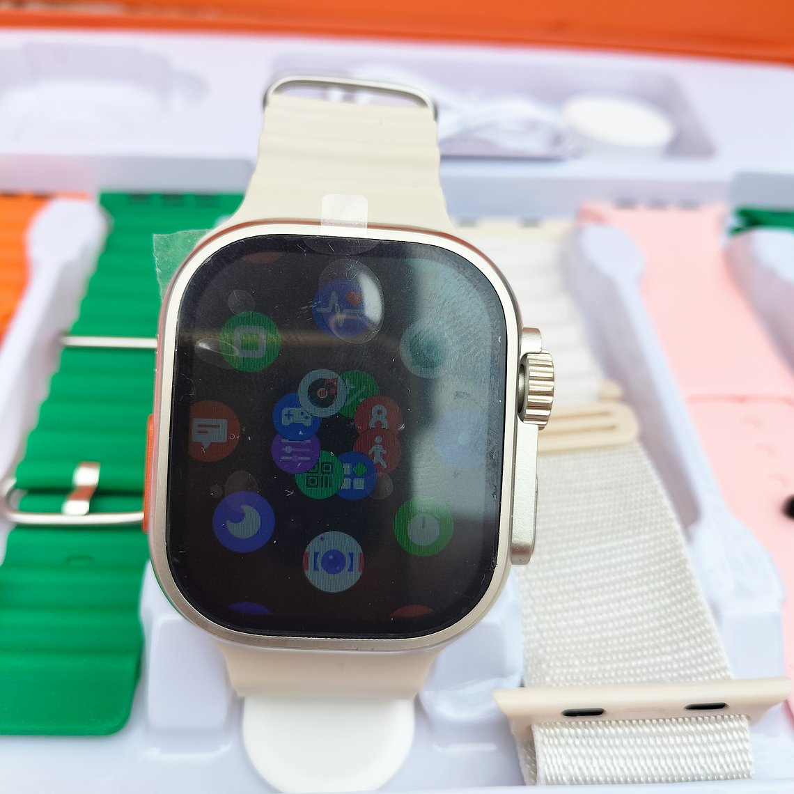 Smartwatch ultra com 7 braceletes 5