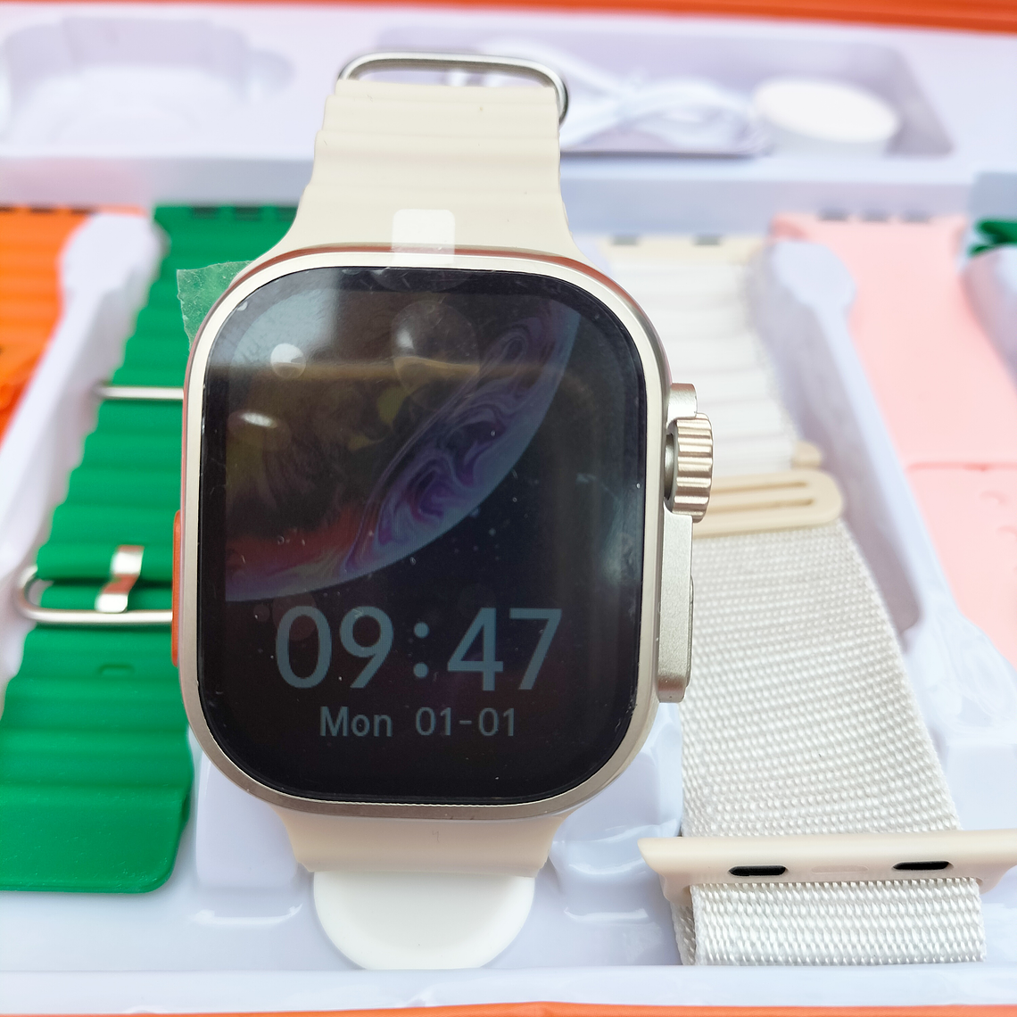 Smartwatch ultra com 7 braceletes 6