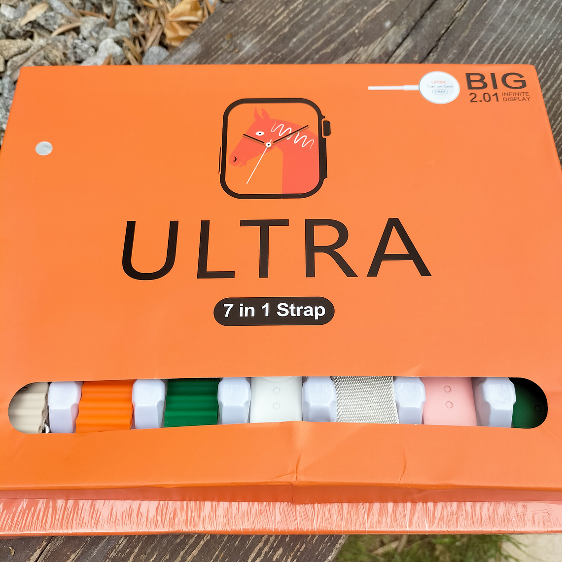 Smartwatch ultra com 7 braceletes 9