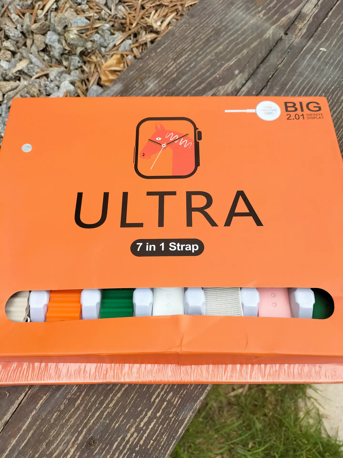Smartwatch ultra com 7 braceletes 9