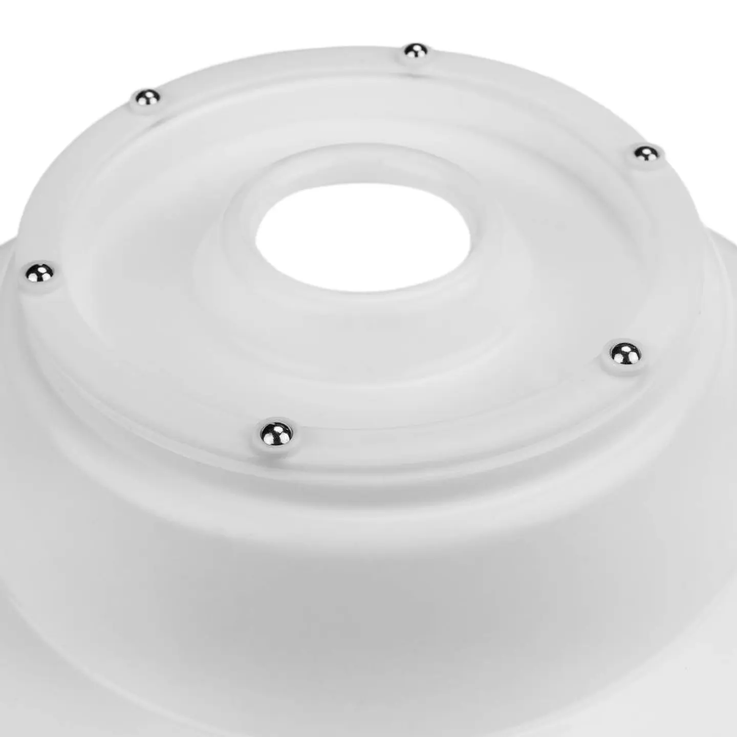 Base giratória para bolos de 28 cm com 6 espátulas. Plataforma giratória branca 7