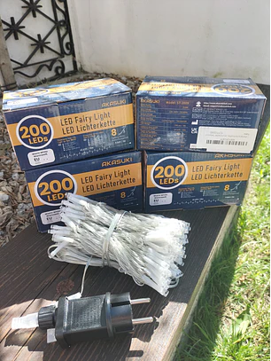Luz em fita com 200 LED's interior ou exterior