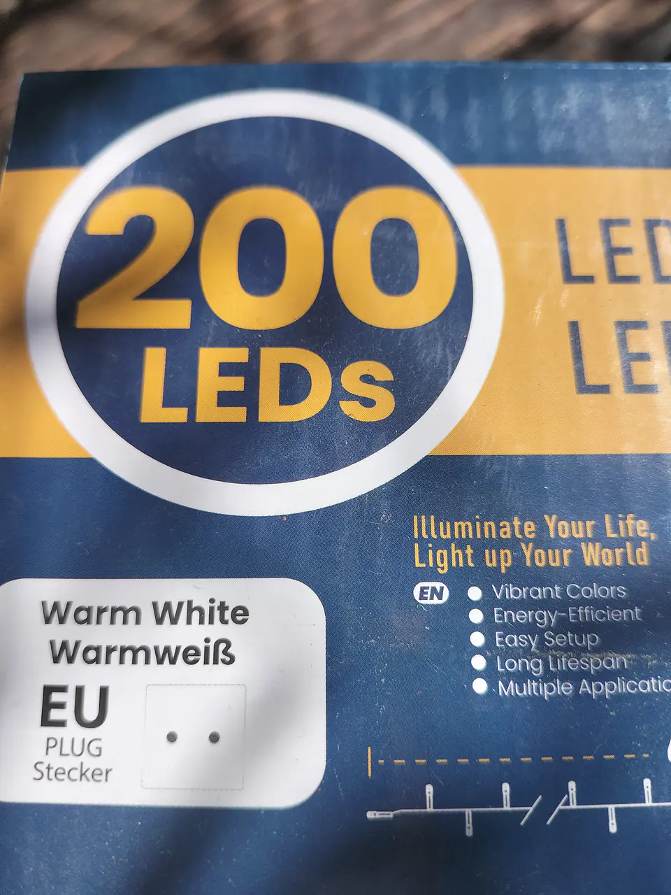 Luz em fita com 200 LED's interior ou exterior 6