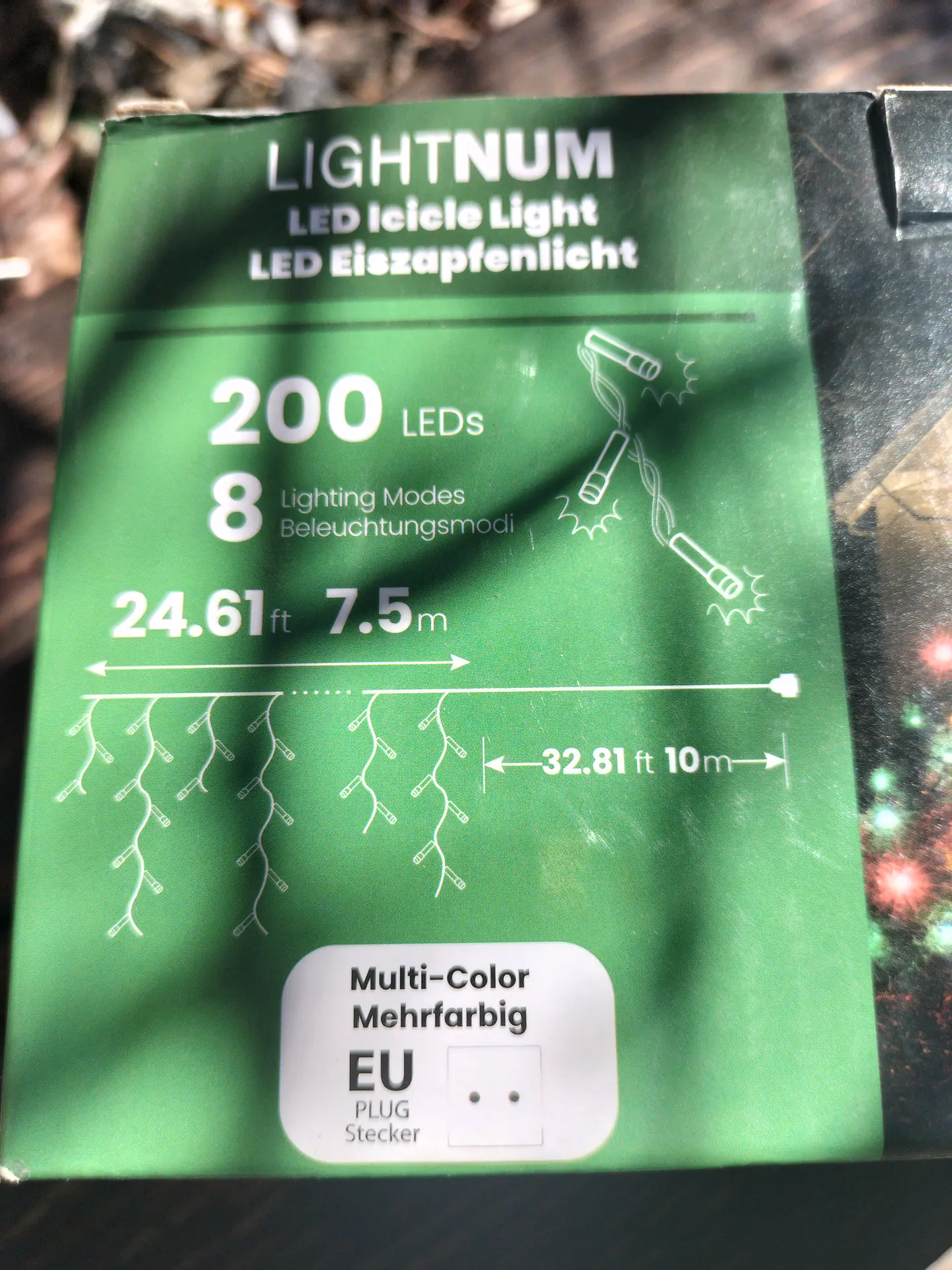 Luz em cortina com 200 LED's interior ou Exterior 8