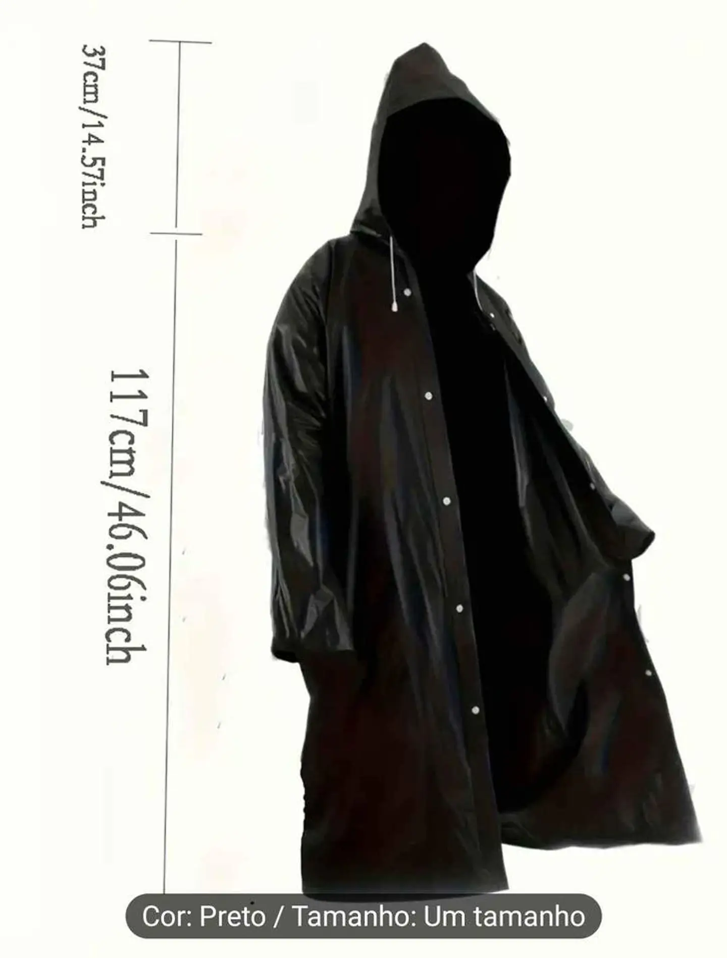 Capa chuva unissexo - Tamanho único 2