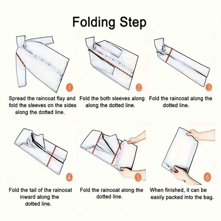 Capa chuva unissexo - Tamanho único 3